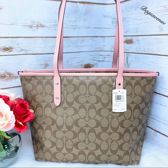 Coach signature city zip tote petal khaki wristlet - Picture 8 of 8